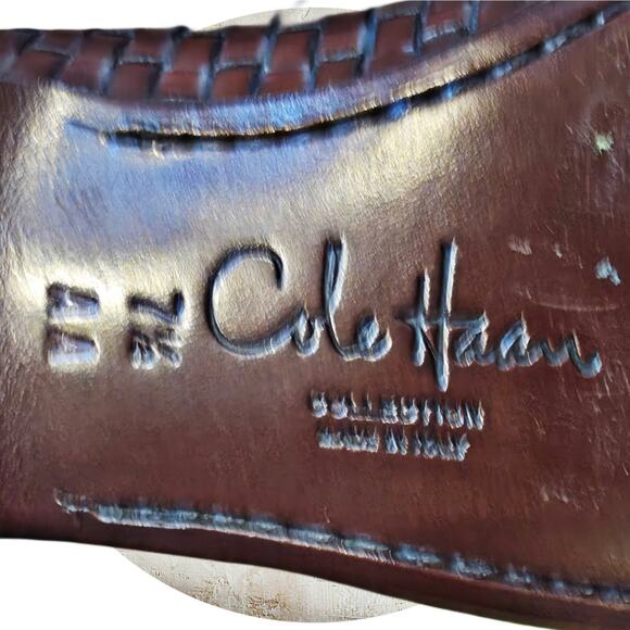 Cole Haan Dark Brown Leather Tassel Loafers - Picture 6 of 8